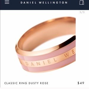 Daniel Wellington Classic Ring size 6 dusty rose